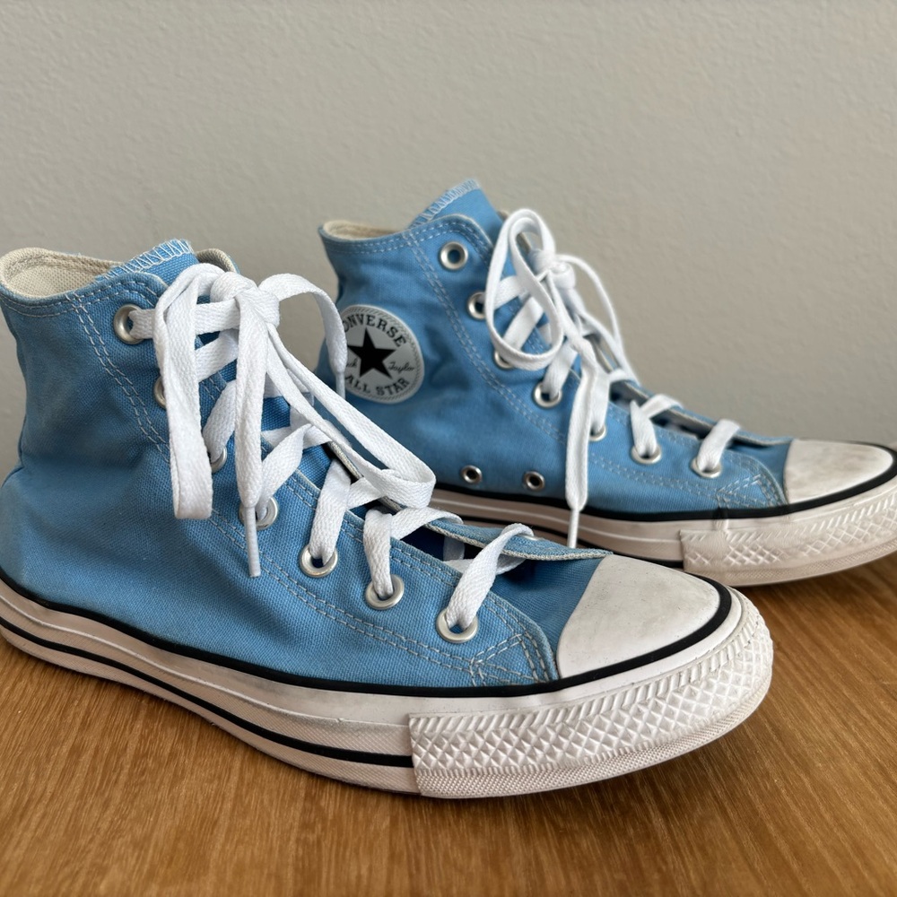 Sky Blue High-Top Converse All Stars